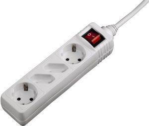 HAMA 121922 4-WAY SOCKET WHITE ΜΕ ΔΙΑΚΟΠΤΗ HAMA 121922 4-WAY SOCKET WHITE ΜΕ ΔΙΑΚΟΠΤΗ