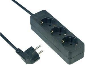 REV 3-WAY POWER STRIP 3M BLACK REV 3-WAY POWER STRIP 3M BLACK