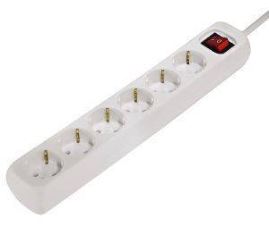 HAMA 30384 6WAY DISTRIBUTION PANEL   WHITE