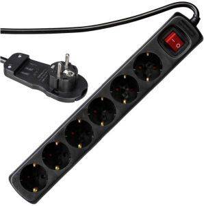 REV 6-WAY MULTIPLE SOCKET SMART ΜΕ ΔΙΑΚΟΠΤΗ 2M BLACK REV 6-WAY MULTIPLE SOCKET SMART ΜΕ ΔΙΑΚΟΠΤΗ 2M BLACK