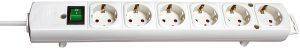BRENNENSTUHL COMFORT LINE 6 SOCKET 2M WHITE ΜΕ ΔΙΑΚΟΠΤΗ BRENNENSTUHL COMFORT LINE 6 SOCKET 2M WHITE ΜΕ ΔΙΑΚΟΠΤΗ