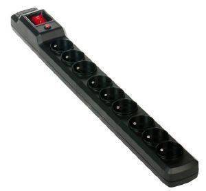 ACTIVEJET ACJ COMBO 9GN POWER STRIP 2.5M BLACK ACTIVEJET ACJ COMBO 9GN POWER STRIP 2.5M BLACK