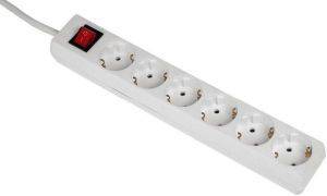 HAMA 108833 6-WAY POWER STRIP   5M WHITE