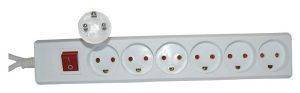 SANDBERG 230V POWERSPLITTER W/GND (DK) WHITE ΜΕ ΔΙΑΚΟΠΤΗ SANDBERG 230V POWERSPLITTER W/GND (DK) WHITE ΜΕ ΔΙΑΚΟΠΤΗ