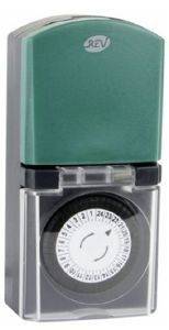 REV MECHANICAL TIMER IP44 BLACK/GREEN REV MECHANICAL TIMER IP44 BLACK/GREEN