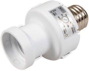 MACLEAN MCE21W AUTOMATIC LIGHT BULB HOLDER DUSK DAWN SENSOR DETECTION E27 100W WHITE