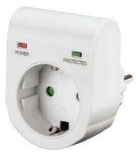 HAMA 47771 SURGE PROTECTION ADAPTER WHITE