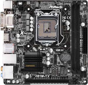 ΜΗΤΡΙΚΗ ASROCK H81M-ITX RETAIL ΜΗΤΡΙΚΗ ASROCK H81M-ITX RETAIL