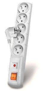 ACAR SURGE PROTECTOR F5 5 SOCKETS 3M GREY  