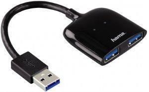 HAMA 54132 MOBIL USB3.0 HUB 1:2 BLACK HAMA 54132 MOBIL USB3.0 HUB 1:2 BLACK