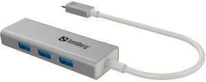 SANDBERG USB-C TO 3 X USB 3.0 CONVERTER SANDBERG USB-C TO 3 X USB 3.0 CONVERTER