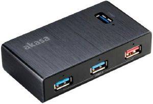 AKASA HB-13BK ELITE 4EX 4-PORT USB3.0 HUB WITH FAST CHARGING PORT AKASA HB-13BK ELITE 4EX 4-PORT USB3.0 HUB WITH FAST CHARGING PORT