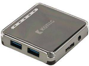 KONIG CSU3H4P100BL 4-PORT USB3.0 HUB