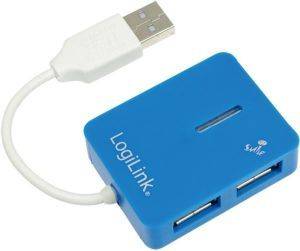 LOGILINK UA0136 SMILE USB 2.0 4-PORT HUB BLUE