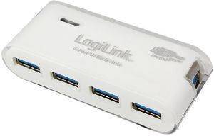 LOGILINK UA0171 USB 3.0 4-PORT HUB WITH 3.5A POWER SUPPLY WHITE