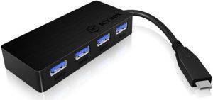 RAIDSONIC ICY BOX IB-AC6403-C 4 PORT USB 3.0 HUB WITH TYPE-C PLUG