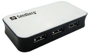 SANDBERG USB 3.0 HUB 4 PORTS SANDBERG USB 3.0 HUB 4 PORTS