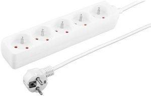 ESPERANZA TL121 TITANUM 5-WAY SOCKET WITH SURGE PROTECTION AND GROUND PIN 3M WHITE ESPERANZA TL121 TITANUM 5-WAY SOCKET WITH SURGE PROTECTION AND GROUND PIN 3M WHITE