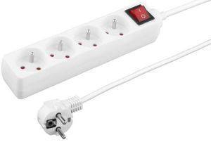 ESPERANZA TL125 TITANUM 4-WAY SOCKET WITH SURGE PROTECTION AND GROUND PIN ΜΕ ΔΙΑΚΟΠΤΗ 1.5M WHITE ESPERANZA TL125 TITANUM 4-WAY SOCKET WITH SURGE PROTECTION AND GROUND PIN ΜΕ ΔΙΑΚΟΠΤΗ 1.5M WHITE
