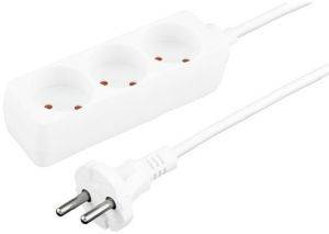 ESPERANZA TL110 TITANUM 3-WAY SOCKET WITH SURGE PROTECTION 3M WHITE ESPERANZA TL110 TITANUM 3-WAY SOCKET WITH SURGE PROTECTION 3M WHITE