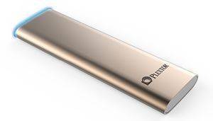   PLEXTOR EX1 256GB PORTABLE SSD USB 3.1 TYPE C GOLD
