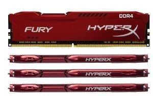 RAM HYPERX HX421C14FRK4/64 64GB (4X16GB) DDR4 2133MHZ HYPERX FURY RED QUAD KIT RAM HYPERX HX421C14FRK4/64 64GB (4X16GB) DDR4 2133MHZ HYPERX FURY RED QUAD KIT