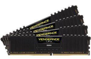 RAM CORSAIR CMK32GX4M4B3466C16 VENGEANCE LPX BLACK 32GB (4X8GB) DDR4 3466MHZ QUAD KIT