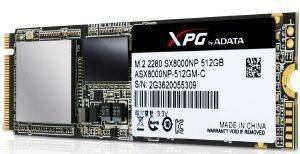 SSD ADATA XPG SX8000 M.2 2280 PCIE GEN3X4 512GB