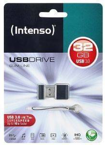 INTENSO 3532480 SLIM LINE 32GB USB 3.0 PENDRIVE BLACK INTENSO 3532480 SLIM LINE 32GB USB 3.0 PENDRIVE BLACK