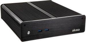 CASE AKASA A-ITX19-A1B08E EULER M FANLESS MINI-ITX CASE INCL. 80W PSU BLACK CASE AKASA A-ITX19-A1B08E EULER M FANLESS MINI-ITX CASE INCL. 80W PSU BLACK