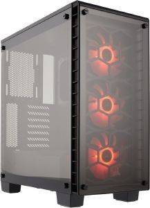 CASE CORSAIR CRYSTAL SERIES 460X RGB - TEMPERED GLASS COMPACT ATX MID-TOWER