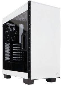 CASE CORSAIR CARBIDE SERIES CLEAR 400C COMPACT MID-TOWER WHITE