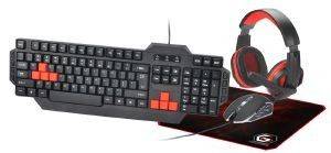  GEMBIRD GGS-UMG4-01 ULTIMATE 4 IN 1 GAMING KIT US LAYOUT BLACK