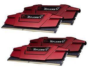 RAM G.SKILL F4-3000C15Q-16GVR 16GB (4X4GB) DDR4 3000MHZ RIPJAWS V QUAD KIT RAM G.SKILL F4-3000C15Q-16GVR 16GB (4X4GB) DDR4 3000MHZ RIPJAWS V QUAD KIT