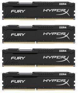 RAM HYPERX HX421C14FBK4/16 16GB (4X4GB) DDR4 2133MHZ HYPERX FURY BLACK SERIES QUAD CHANNEL KIT