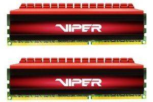 RAM PATRIOT PV48G300C6K VIPER 4 SERIES 8GB (2X4GB) DDR4 3000MHZ BLACK/RED DUAL KIT