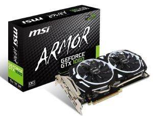 VGA MSI GEFORCE GTX1060 ARMOR 6G OCV1 6GB GDDR5 PCI-E RETAIL