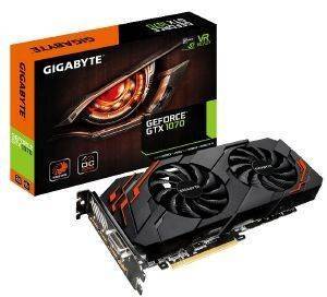 VGA GIGABYTE GEFORCE GTX1070 WINDFORCE OC 8G GV-N1070WF2OC-8GD 8GB GDDR5 PCI-E RETAIL