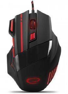 ESPERANZA EGM201R WIRED MOUSE FOR GAMERS 7D OPTICAL USB MX201 WOLF RED