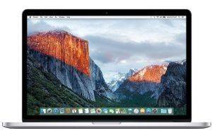 LAPTOP APPLE MACBOOK PRO 15.4\'\' RETINA INTEL CORE I7 2.5GHZ 16GB 256GB IRIS PRO 5200 SILVER