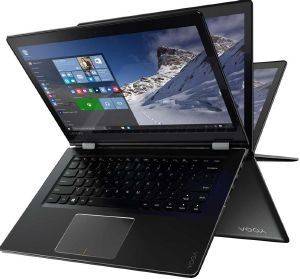 LAPTOP LENOVO YOGA 510 80S9001PUK 14\'\' CONVERTIBLE AMD DUAL CORE A6-9210 4GB 128GB SSD WIN 10