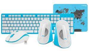 NATEC NKL-1180 TETRA WIRELESS SET 4IN1 BLUE/WHITE NATEC NKL-1180 TETRA WIRELESS SET 4IN1 BLUE/WHITE