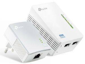 TP-LINK TL-WPA4220KIT V4 300MBPS AV600 WI-FI POWERLINE EXTENDER STARTER KIT