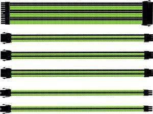 COOLERMASTER SLEEVED EXTENSION CABLE KIT BLACK/GREEN COOLERMASTER SLEEVED EXTENSION CABLE KIT BLACK/GREEN
