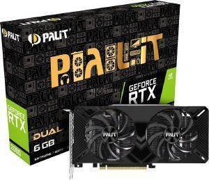 VGA PALIT GEFORCE RTX2060 DUAL OC 6GB GDDR6 PCI-E RETAIL VGA PALIT GEFORCE RTX2060 DUAL OC 6GB GDDR6 PCI-E RETAIL