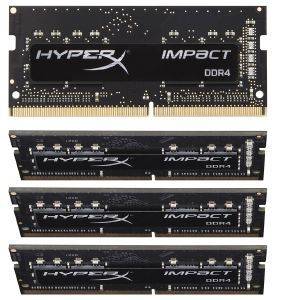 RAM HYPERX HX424S15IB2K4/32 32GB (4X8GB) SO-DIMM DDR4 2400MHZ CL15 HYPERX IMPACT QUAD KIT
