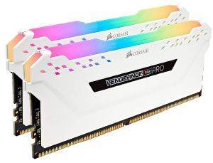 RAM CORSAIR CMW32GX4M2C3200C16W VENGEANCE RGB PRO WHITE 32GB (2X16GB) DDR4 3200MHZ DUAL KIT RAM CORSAIR CMW32GX4M2C3200C16W VENGEANCE RGB PRO WHITE 32GB (2X16GB) DDR4 3200MHZ DUAL KIT
