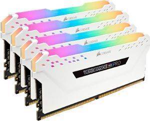 RAM CORSAIR CMW64GX4M4C3200C16W VENGEANCE RGB PRO 64GB (4X16GB) DDR4 3200MHZ QUAD KIT WHITE RAM CORSAIR CMW64GX4M4C3200C16W VENGEANCE RGB PRO 64GB (4X16GB) DDR4 3200MHZ QUAD KIT WHITE
