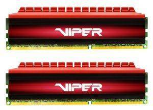 RAM PATRIOT PV432G300C6K VIPER 4 SERIES 32GB (2X16GB) DDR4 3000MHZ BLACK/RED DUAL KIT