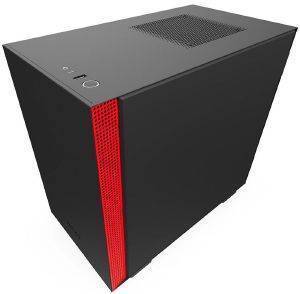 CASE NZXT H210 MINI-ITX TOWER BLACK-RED CASE NZXT H210 MINI-ITX TOWER BLACK-RED